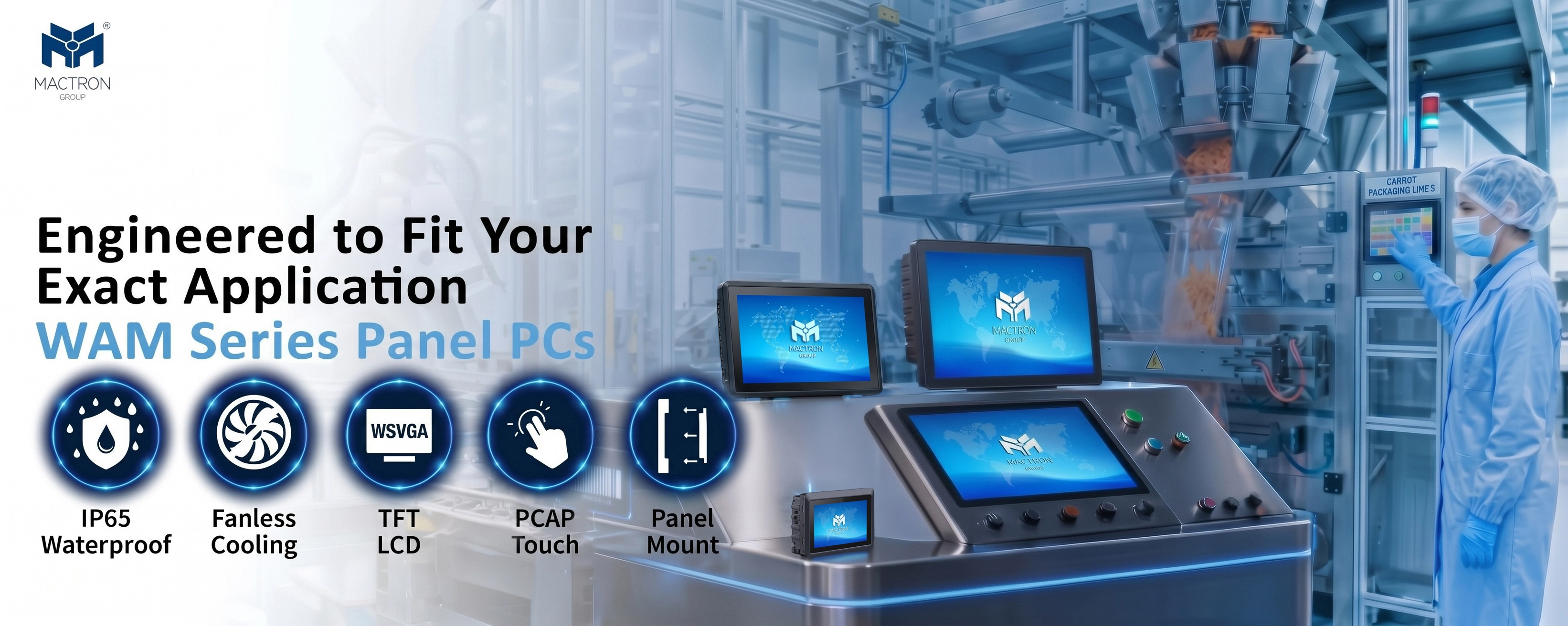 Windows / Android Panel Mount Touch Panel PC
