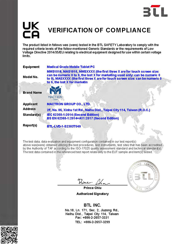Certification UKCA