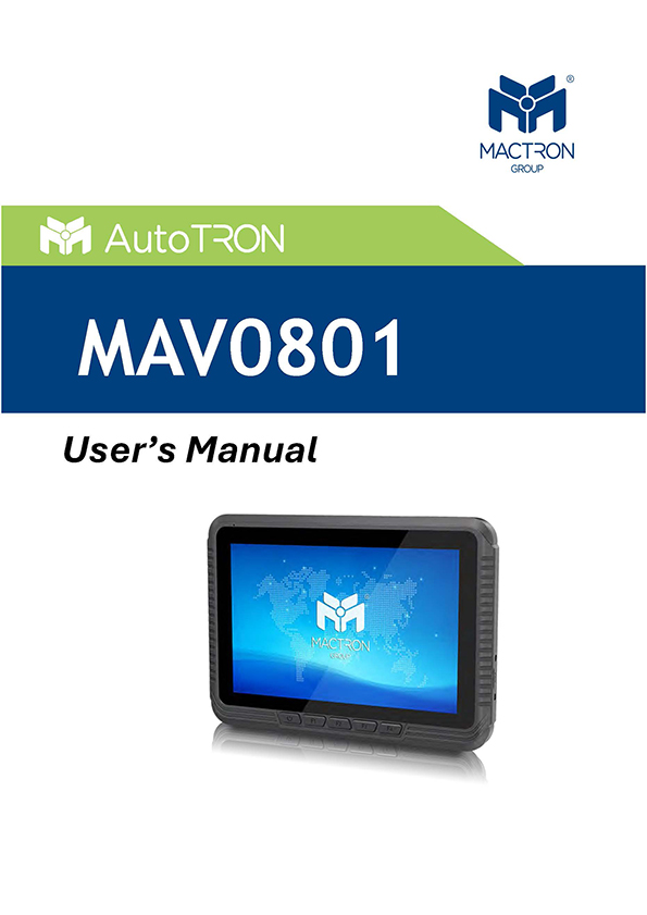User's Manual MAV0801