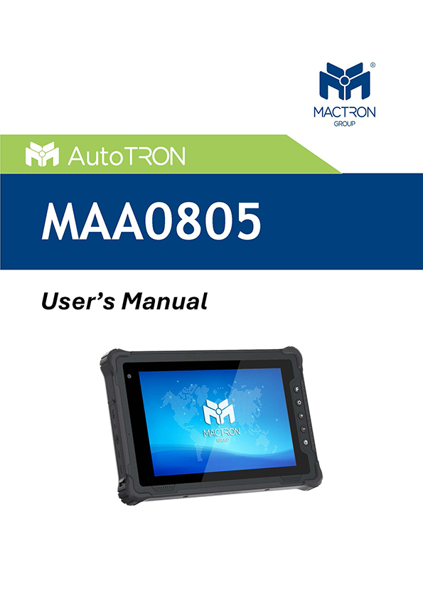 User's Manual MAA0805