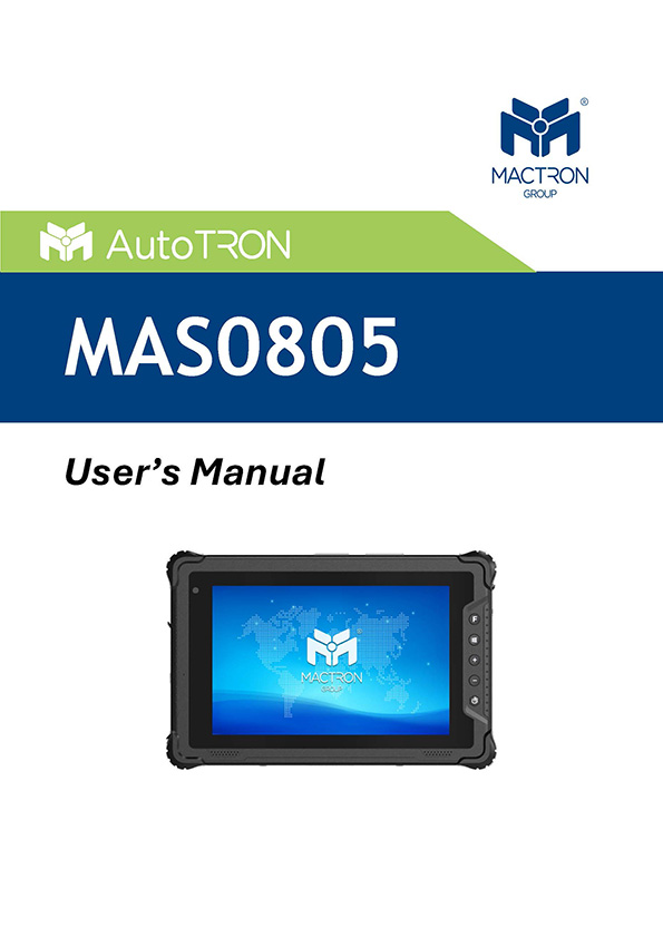 User's Manual MAS0805