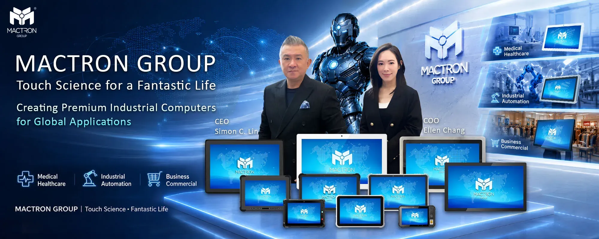 MACTRON GROUP Featured in Commercial Times: Redefining Premium Industrial Computers Through Touch Science